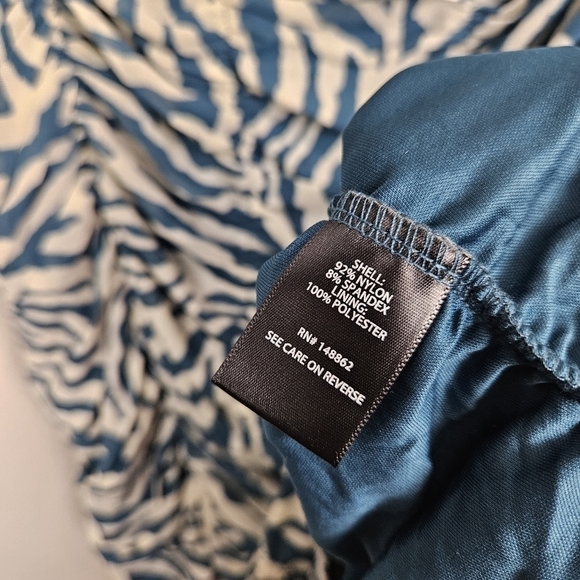 Torrid Stretch Mesh Cropped Shirred Cami Zebra White - Picture 6 of 12